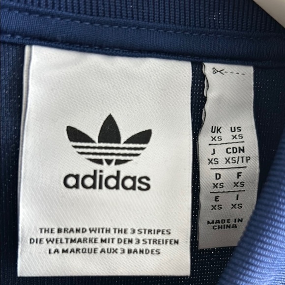 ✨Host pick✨NWOT Adidas Navy Blue and Yellow Track Jacket - Picture 5 of 8